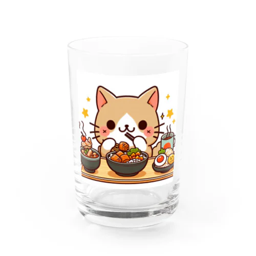 ☆食いしん坊にゃんこ☆ Water Glass