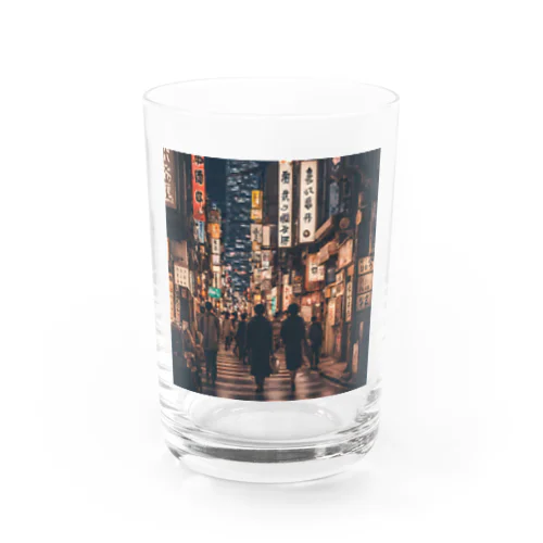 夜の日本街 Water Glass