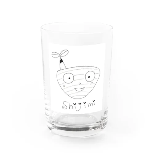 線画しみちゃん Water Glass