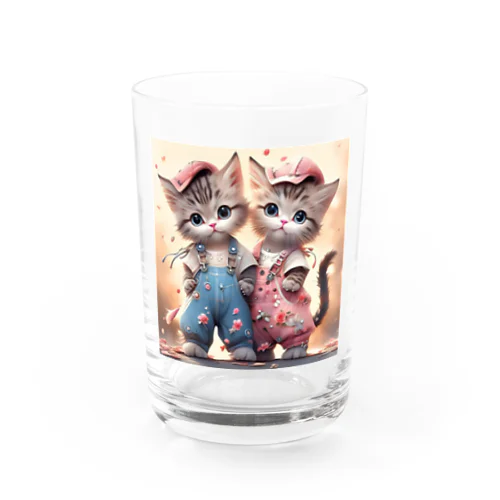 可愛い子猫イラスト Water Glass