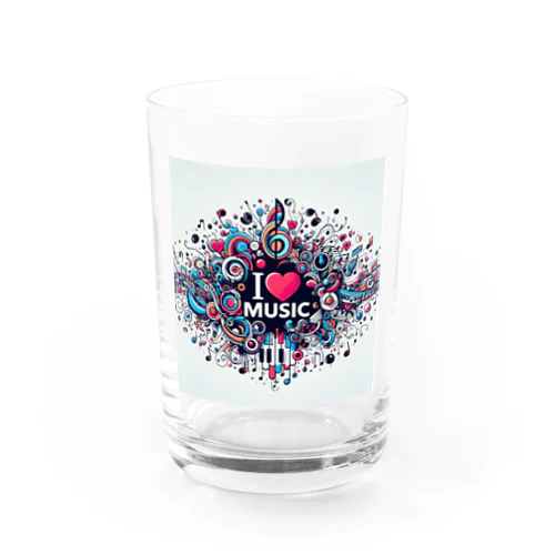 I love music. Water Glass