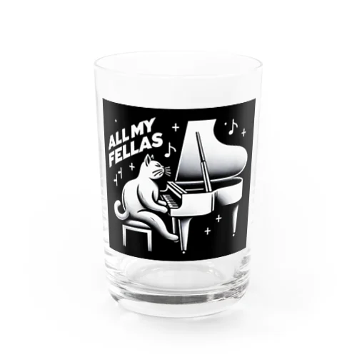 ALL MY FELLAS CAT Water Glass