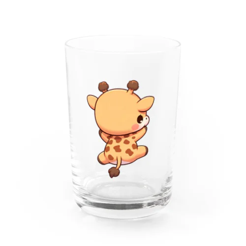 首を使わないキリン Water Glass