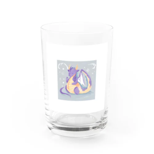 癒し系で可愛い干支の辰馬さん Water Glass