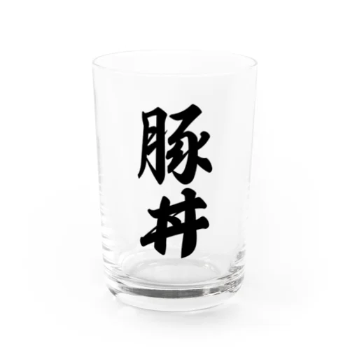 豚丼 Water Glass