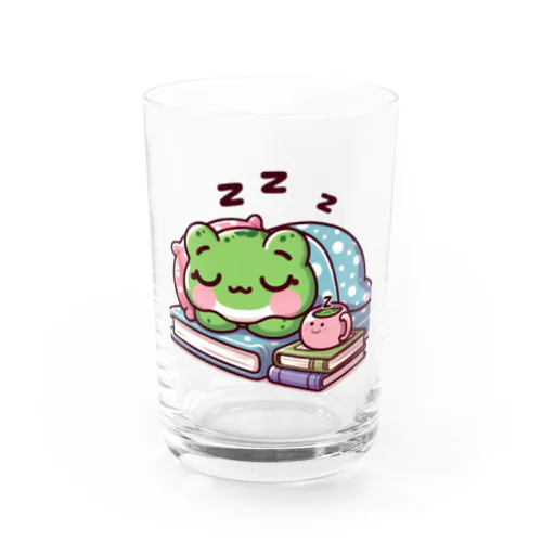 Sleeping frogs(熟睡する蛙) Water Glass