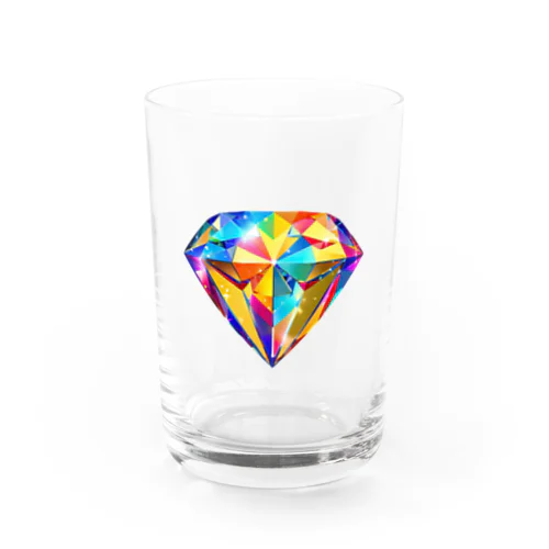 カラフルなダイヤモンド グラス