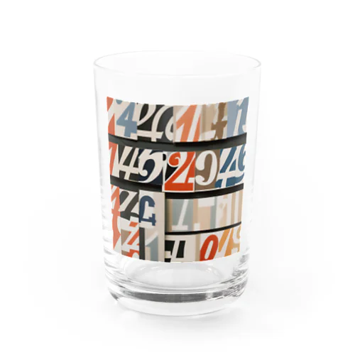 オシャレな数字 Water Glass