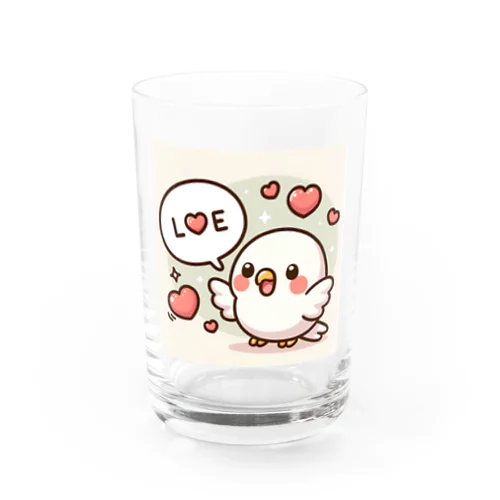 小鳥のラブちゃん Water Glass