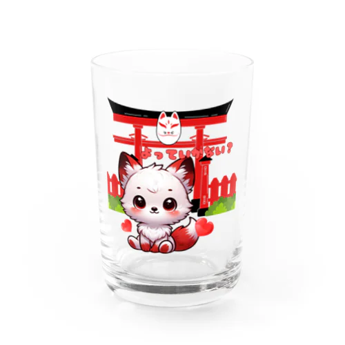 個性的‼大江戸稲荷神社に最強の客引き現る？〜Inari Fox's Welcome Water Glass