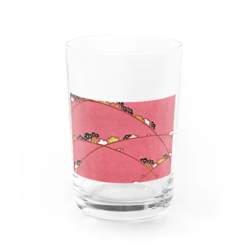 図案　花 Water Glass