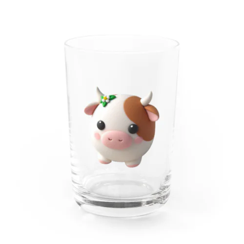 可愛い💕まんまる◯シリーズ✨　牛🐮 Water Glass