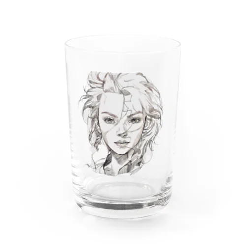 エロカッコイイ女性 Water Glass