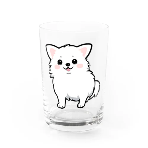 かわいいロングコートチワワちゃん Water Glass