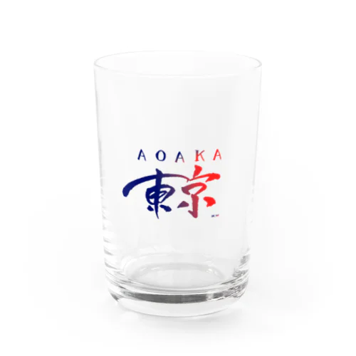 東京は青赤だ - TOKYO IS "AOAKA" - Water Glass
