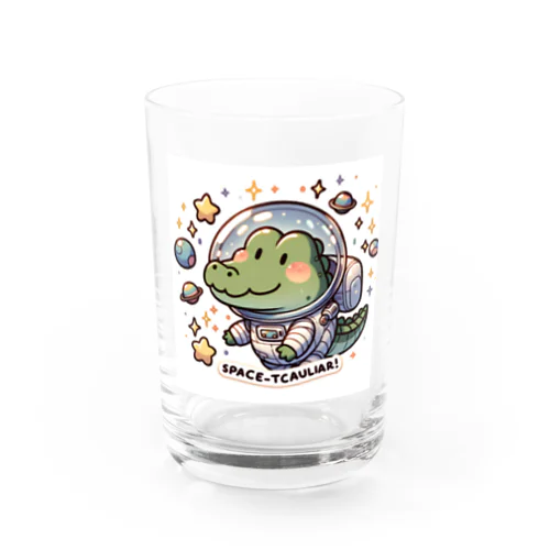 　宇宙飛行士ワニ Water Glass