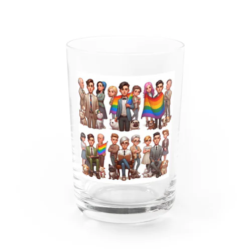 LGBTQサポート Water Glass