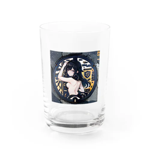 マンホール美女 Water Glass