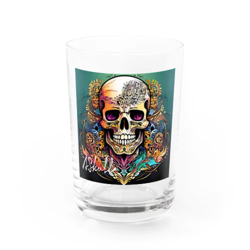 Skull_011 Water Glass