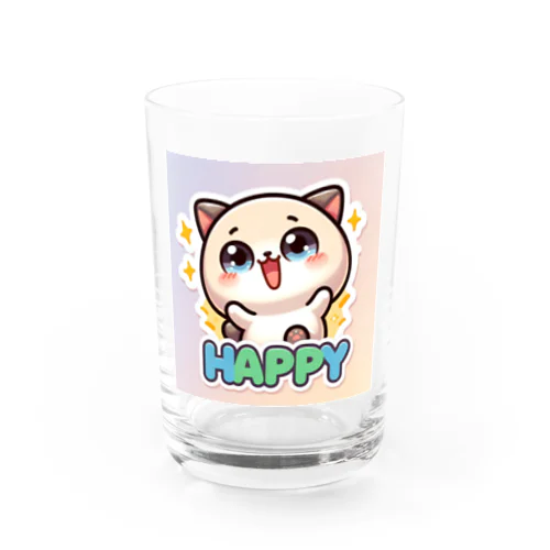 LINEスタンプっぽいデザインの可愛らしい画像です！ Water Glass