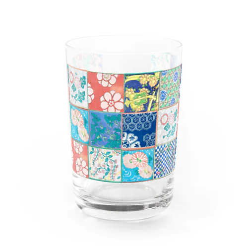 図案　パッチワーク Water Glass