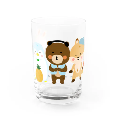 きつね、うさぎ、くま、りす、ペンギン Water Glass