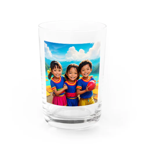 笑顔の子どもたち Water Glass