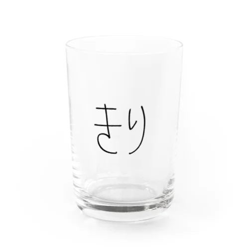 もち3 Water Glass