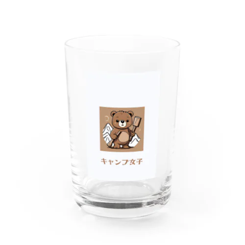 薪割りくまちゃん Water Glass