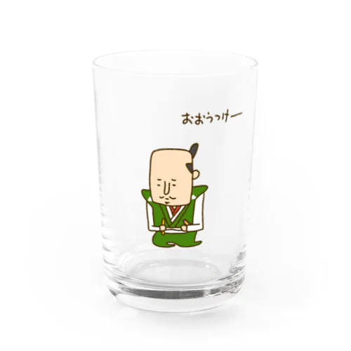 画伯チックな織田信長 Water Glass