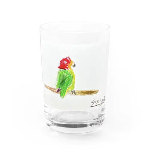 カラフル　オウム Water Glass