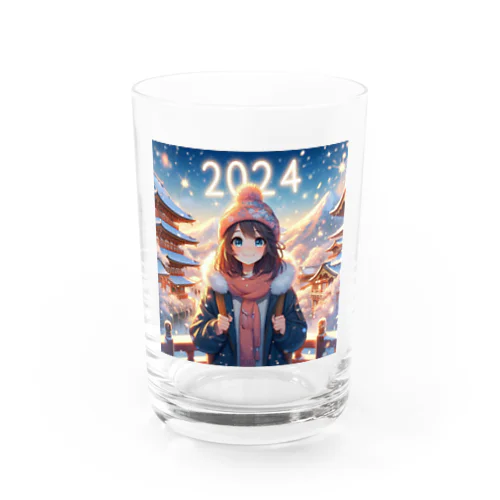 2024 Winter Girl 3 Water Glass