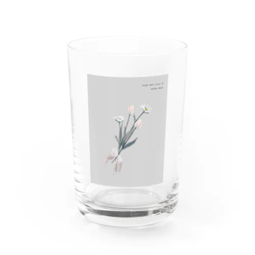 *peach organdy  Water Glass