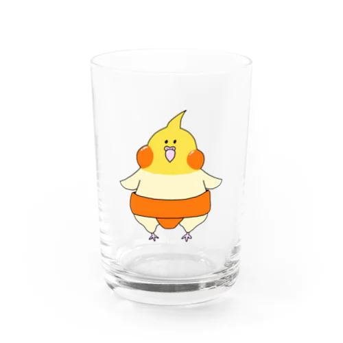 オカメ力士 Water Glass