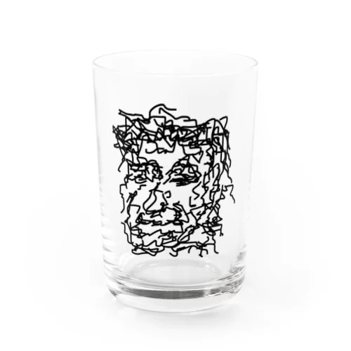 angry old man 001 Water Glass