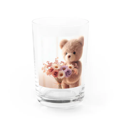 はなとくま　～flower and bear～ Water Glass