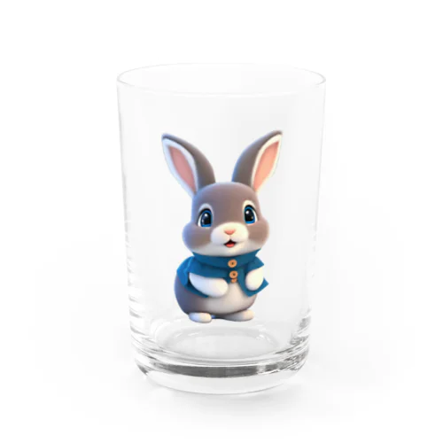 ３Dウサギ Water Glass