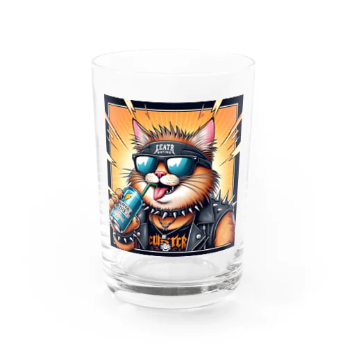 ヘビーメタルな猫のグッズ Water Glass