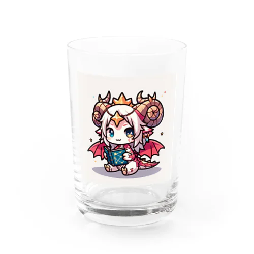 かわいいドラゴンのイラスト Water Glass