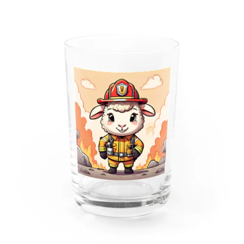 キュートで可愛らしい羊 Water Glass