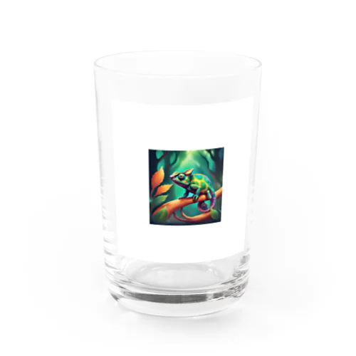 幻想的なカメレオン Water Glass