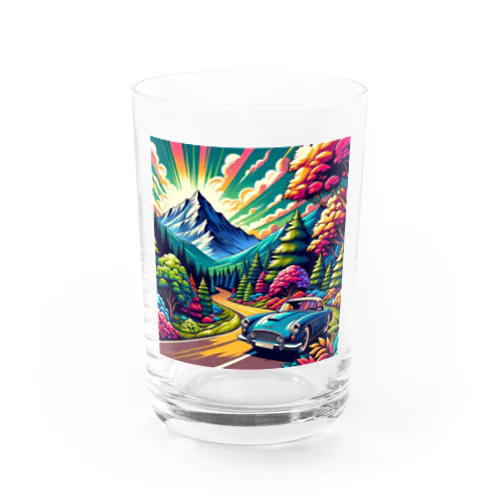 山のドライブ Water Glass