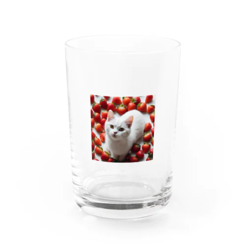 いちごねこ・スクエア Water Glass