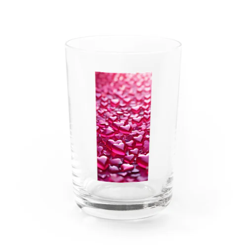 ハート　ピンク0053 Water Glass