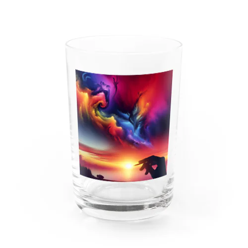 幻想的な夕焼け Water Glass