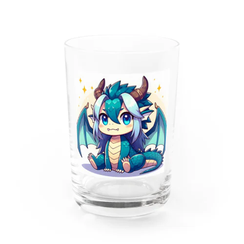 可愛らしいドラゴンマスコット Water Glass