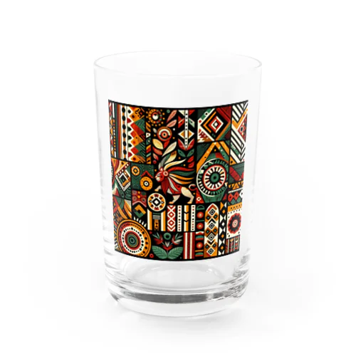 アフリカンデザイン グラス