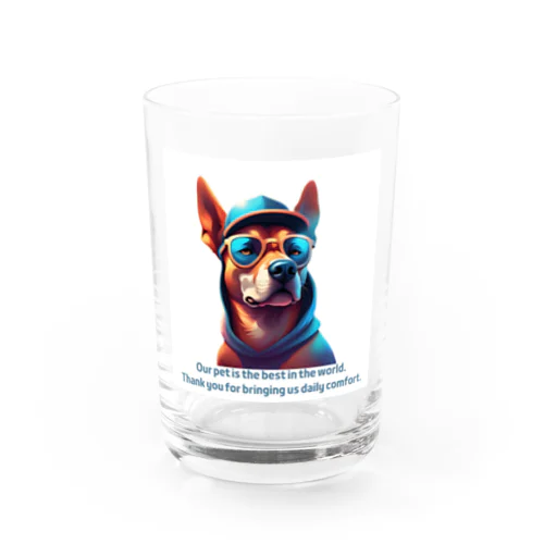 かっこいい犬 Water Glass