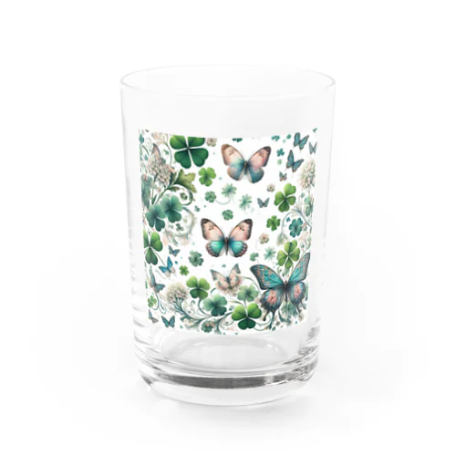 四葉のクローバー Water Glass