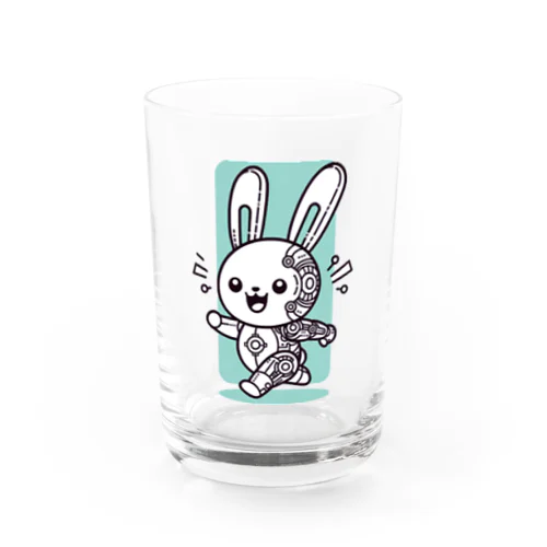 うれし！テクうさ Water Glass